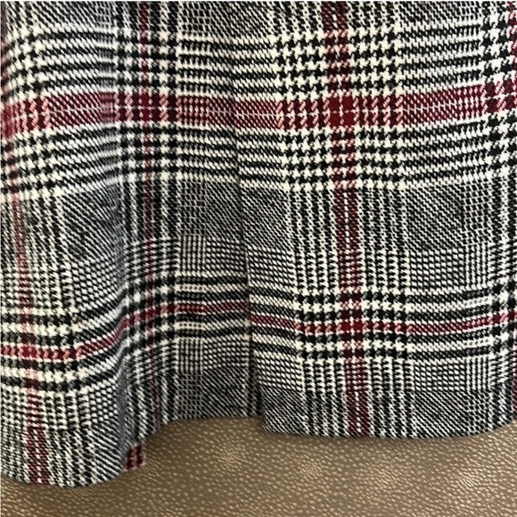 Bershka Wool Blended Plaid long Coat - Picture 5 of 10